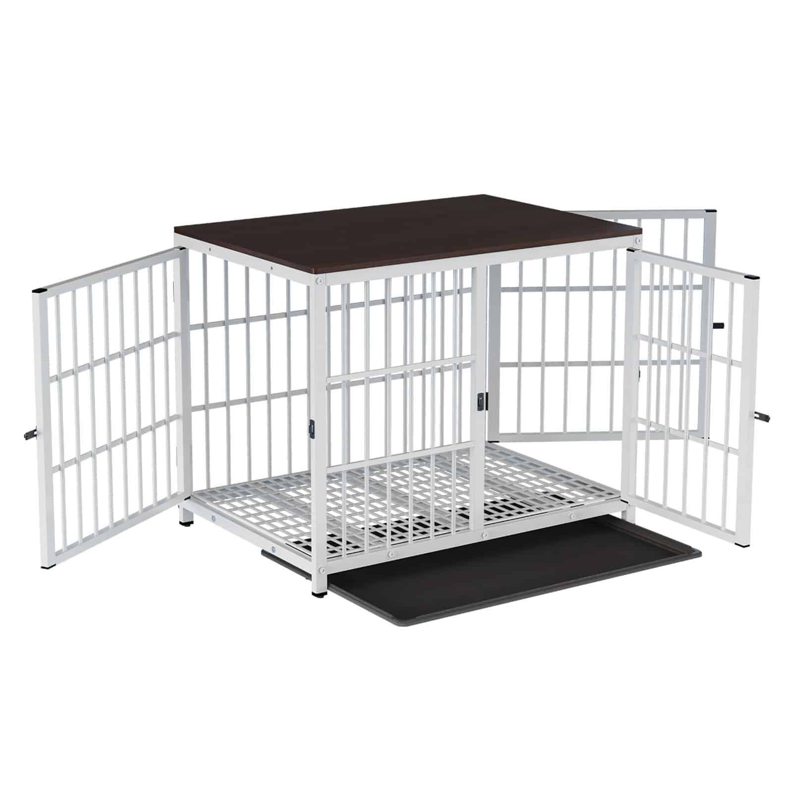 Heavy Duty Dog Crate Furniture XL Large - WHITE-