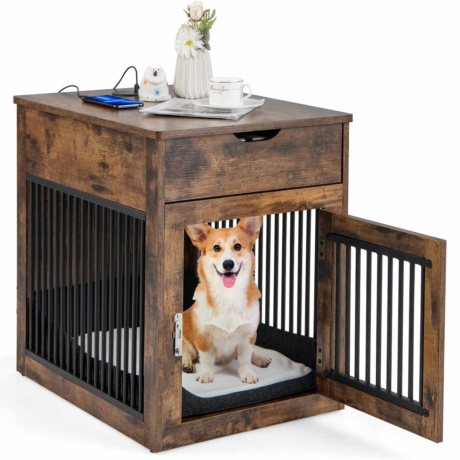 Small Dog Crate Extra Storage Furniture