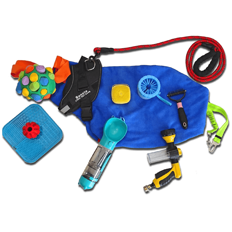 lazy parents puppy grooming walking kit (1)