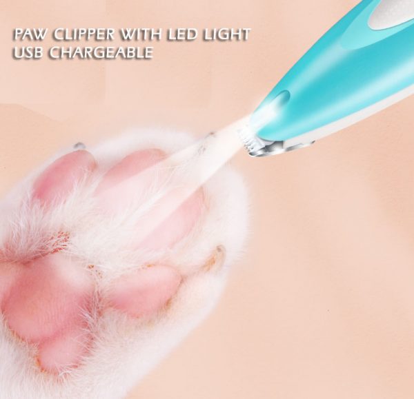 paw hair clipper with led light