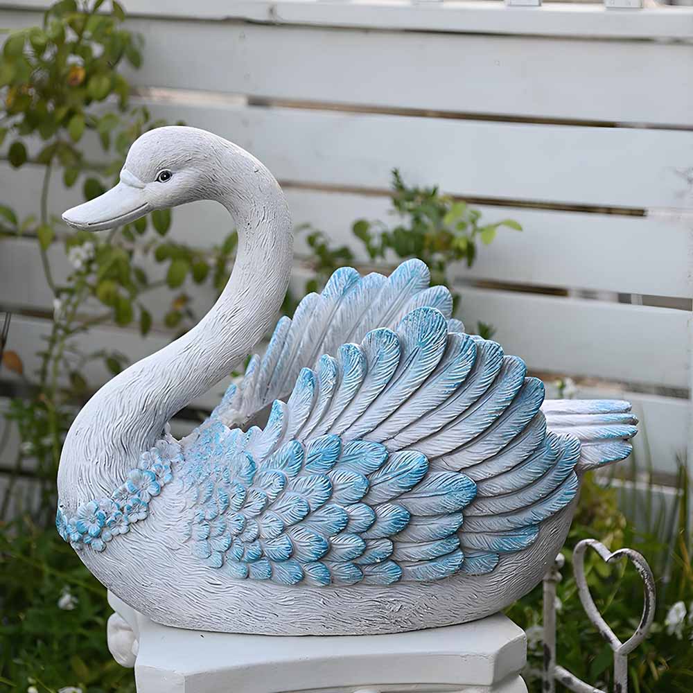 Large Swan Goose Planter Statue Hand-painted-1