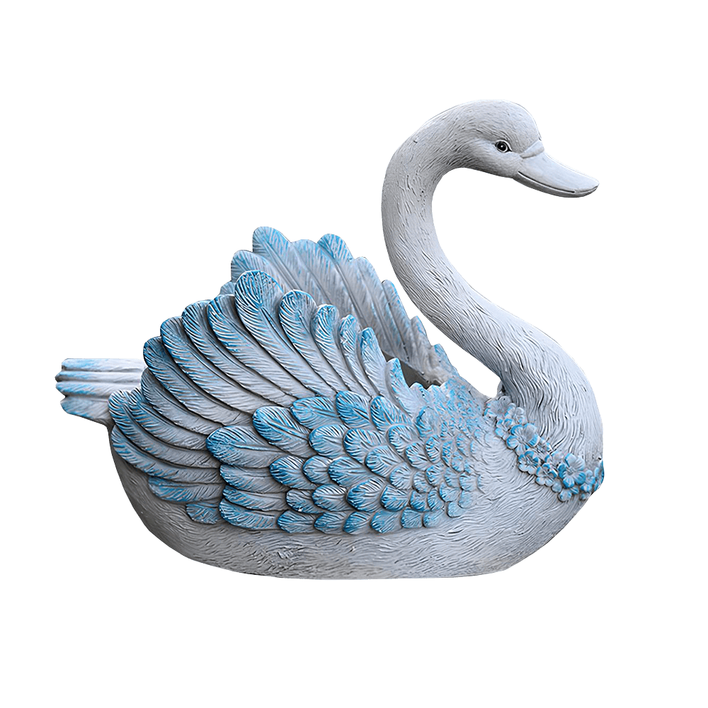 Large Swan Goose Planter Statue Hand-painted