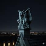 barkbarking large concrete gargoyle statue home decor